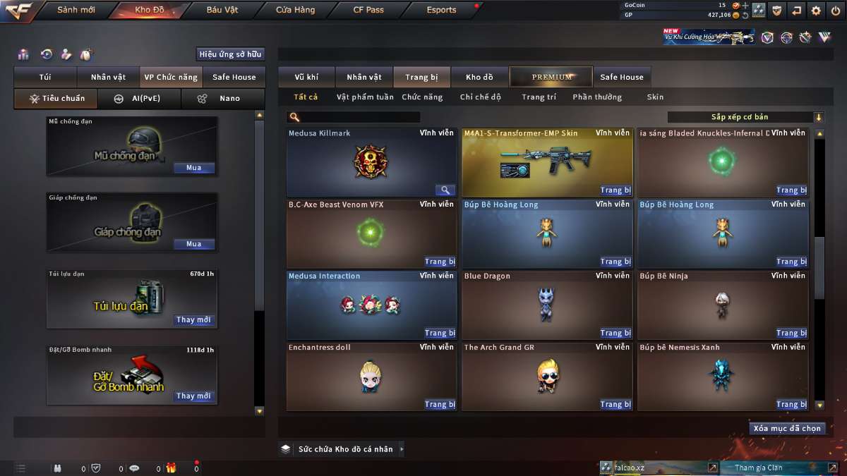 shop acc cf uy tin gia re